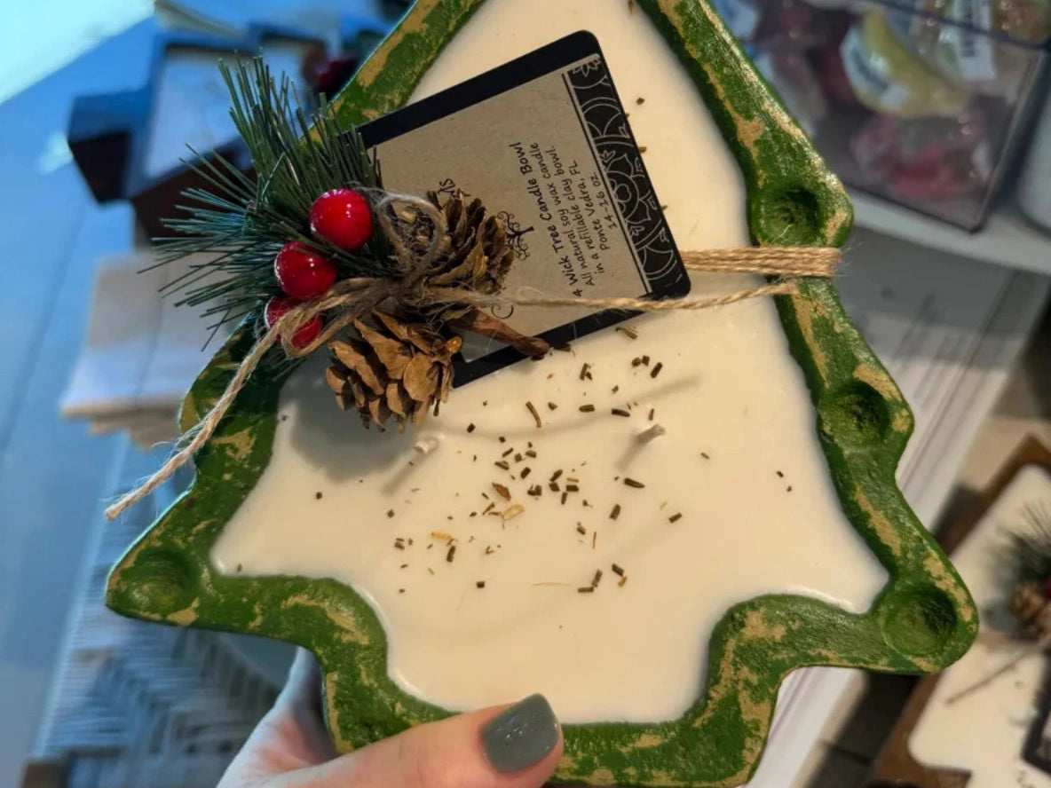 4 Wick Clay Tree