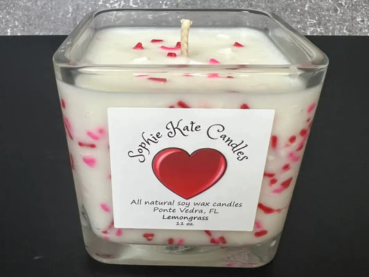 Valentine Sprinkle Candle