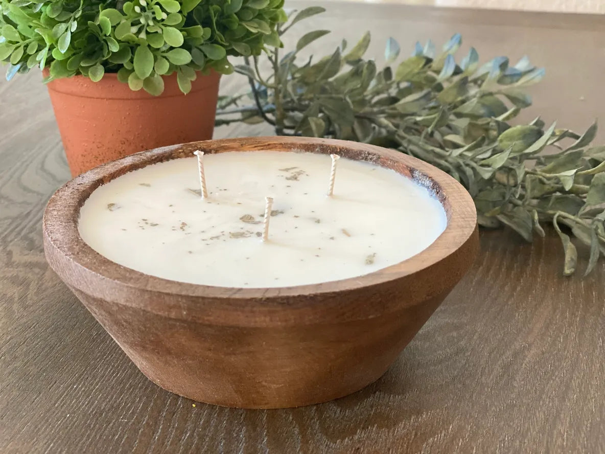 3 Wick Round Farmhouse Bowl