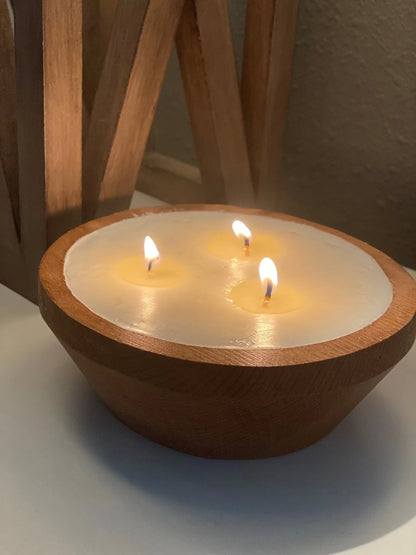 Sophie Kate 3 Wick Round Farmhouse Candle Bowl