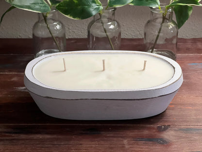 Sophie Kate 3 Wick Oval Farmhouse Candle Bowl