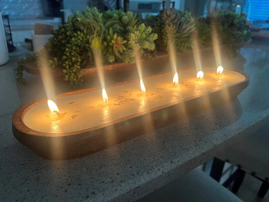 Sophie Kate 6 Wick Oval Farmhouse Candle Bowl