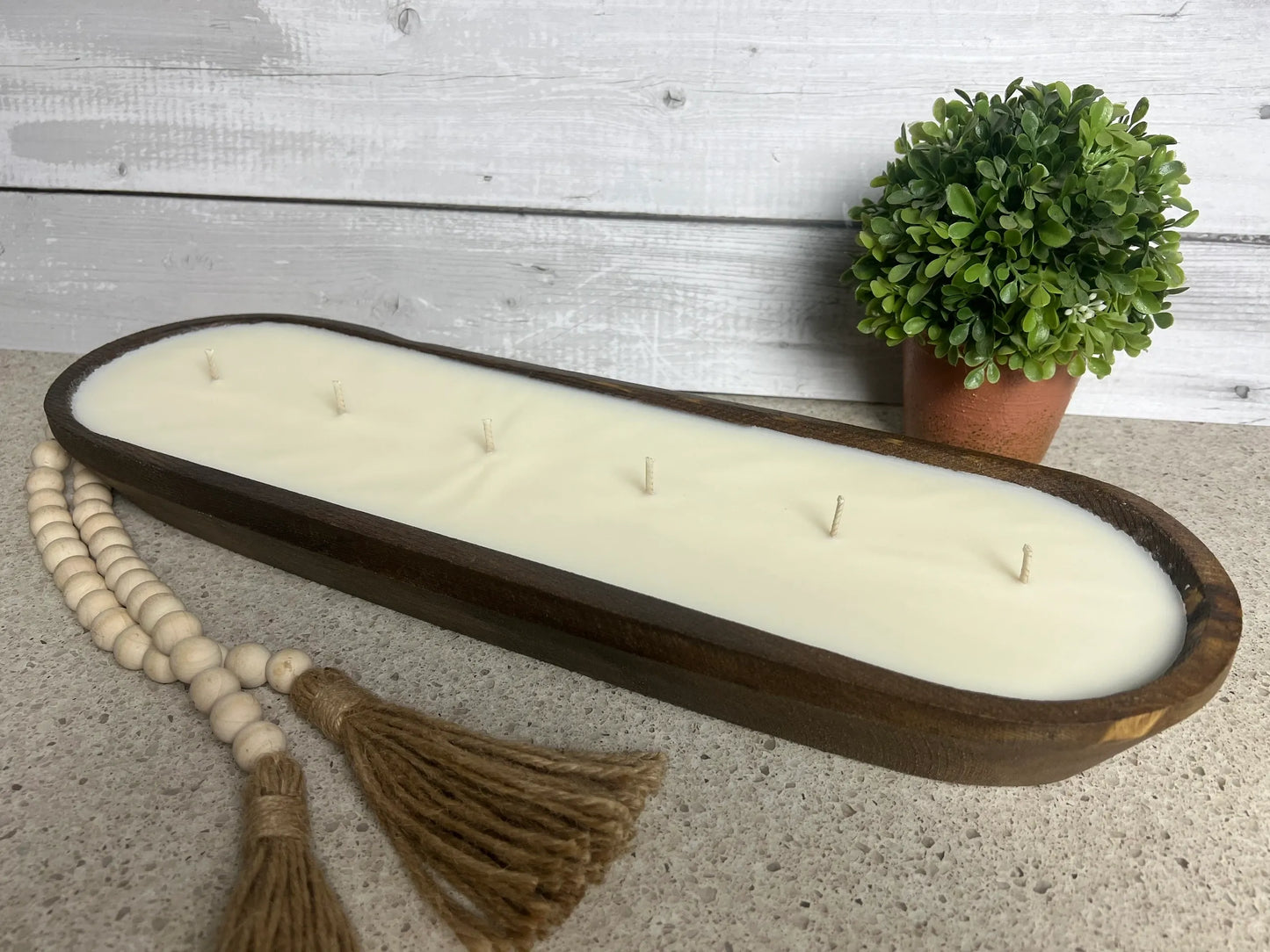 Sophie Kate 6 Wick Oval Farmhouse Candle Bowl