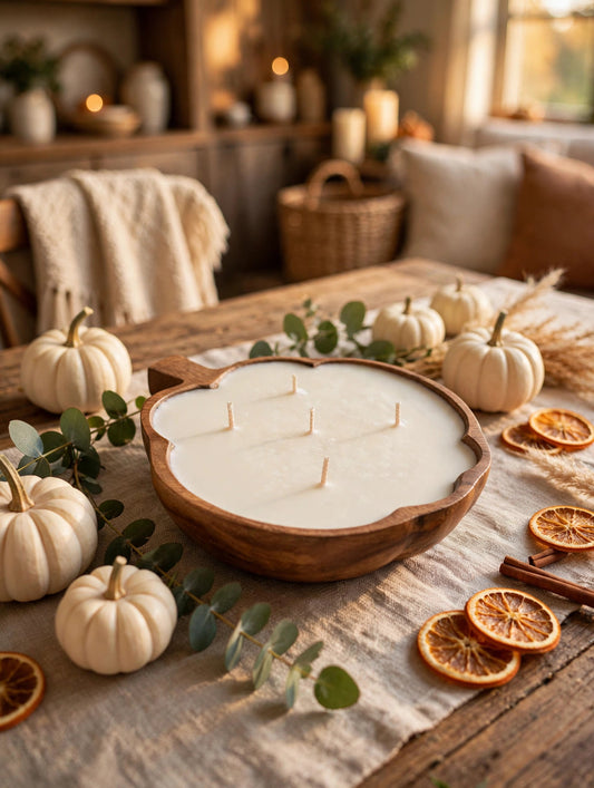 Sophie Kate Boho Pumpkin Candle Dough Bowls