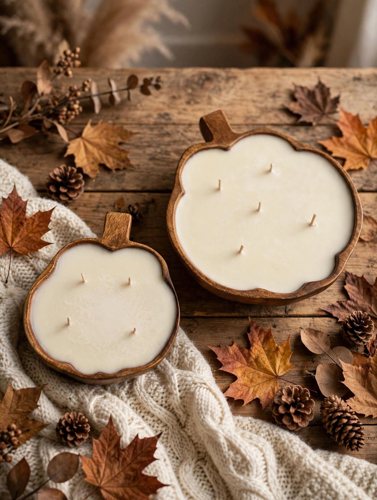 Sophie Kate Boho Pumpkin Candle Dough Bowls