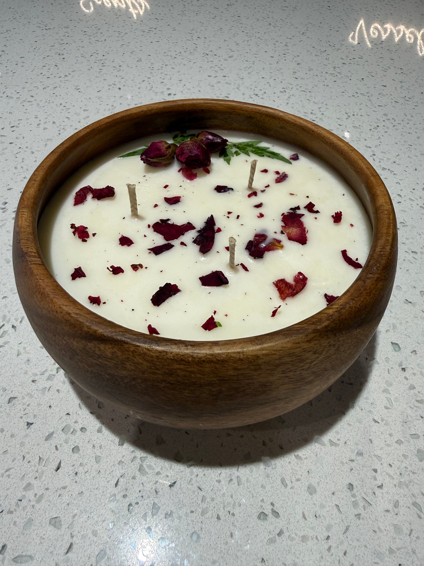 Sophie Kate Candle Dough Bowl with Botanicals
