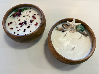 Sophie Kate Candle Dough Bowl with Botanicals