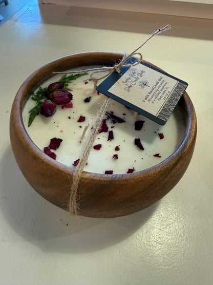 Sophie Kate Candle Dough Bowl with Botanicals