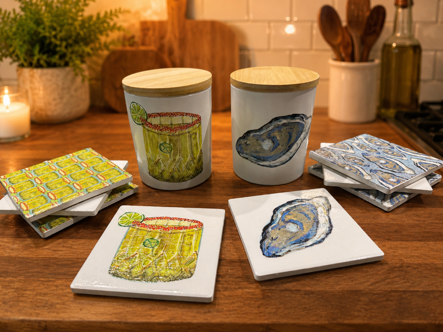 Decoupage Candle Collab