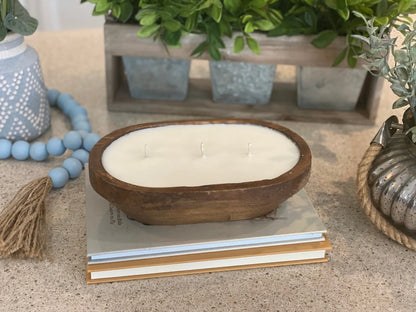 Sophie Kate 3 Wick Oval Farmhouse Candle Bowl