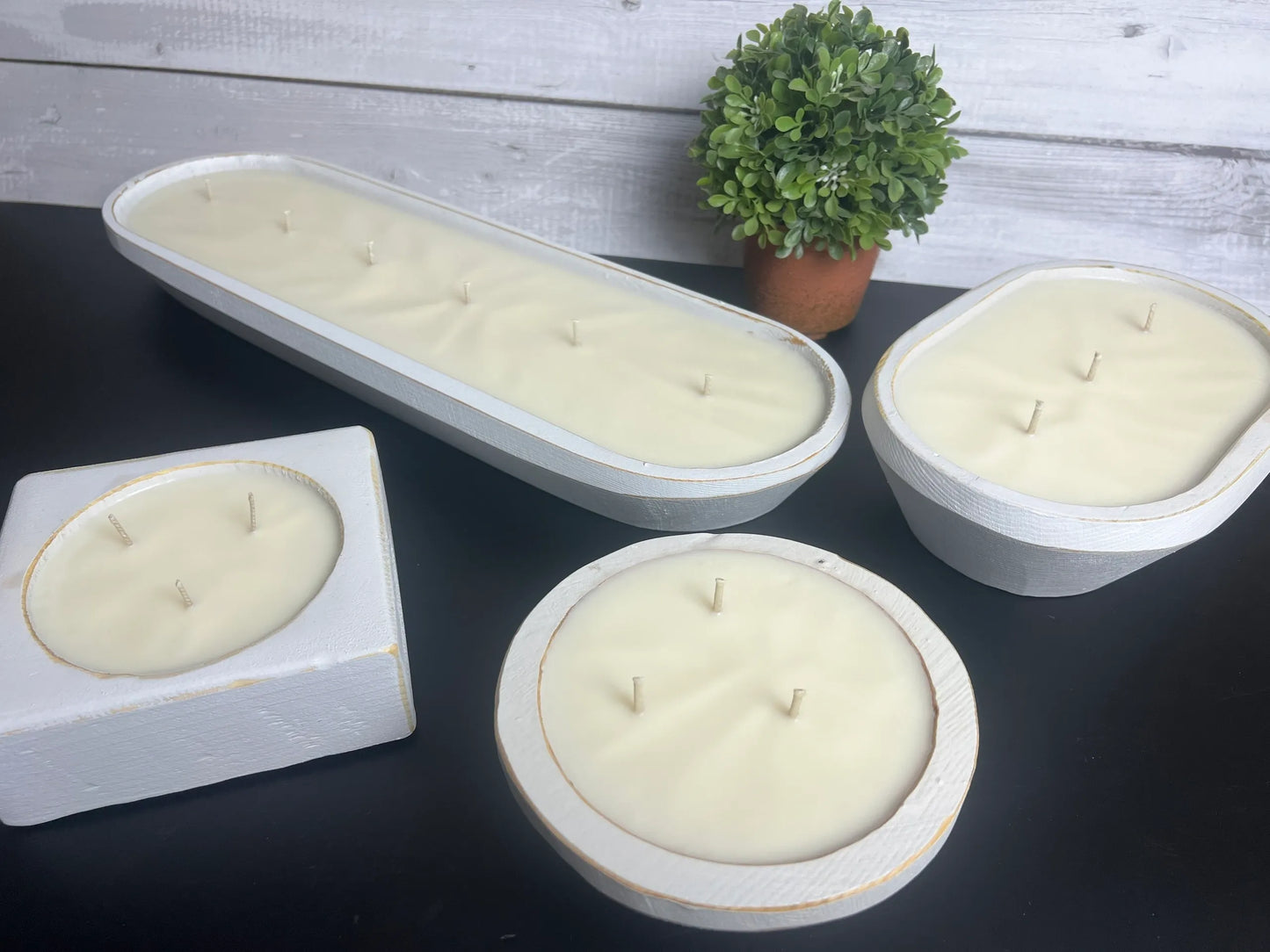 Sophie Kate 3 Wick Oval Farmhouse Candle Bowl