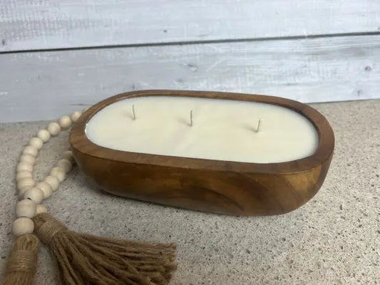 Sophie Kate 3 Wick Oval Boho Candle Bowl