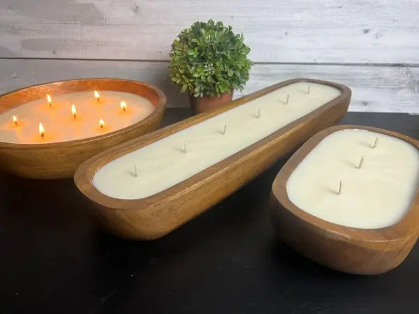 Sophie Kate 3 Wick Oval Boho Candle Bowl