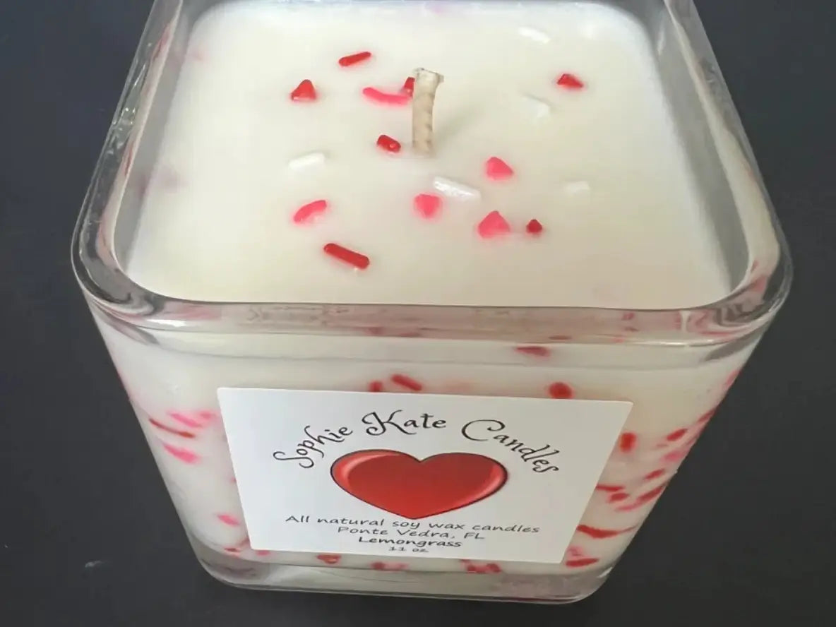 Valentine Sprinkle Candle
