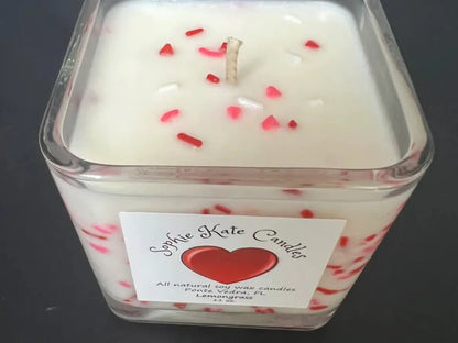 Valentine Sprinkle Candle