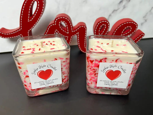 Valentine Sprinkle Candle